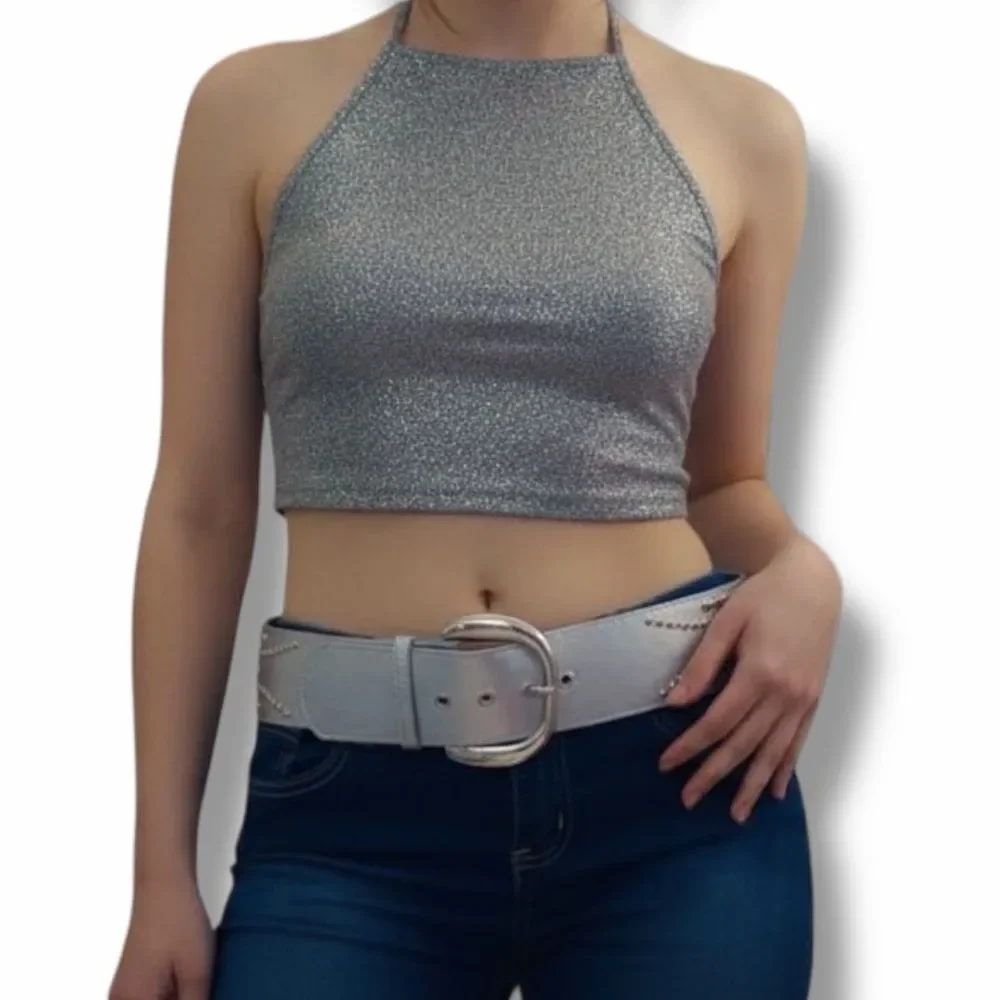 Wide Silver Studded Oversized Buckle Statement Belt NWT